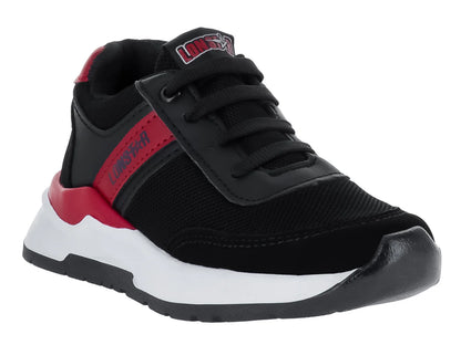 Tenis Lonstar Unlimited Negro Rojo para Niño