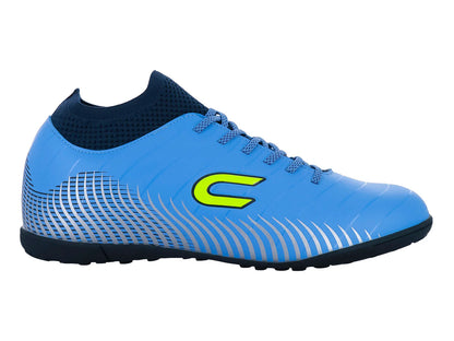 Tenis de Fútbol Court Celeste y Marino para Hombre