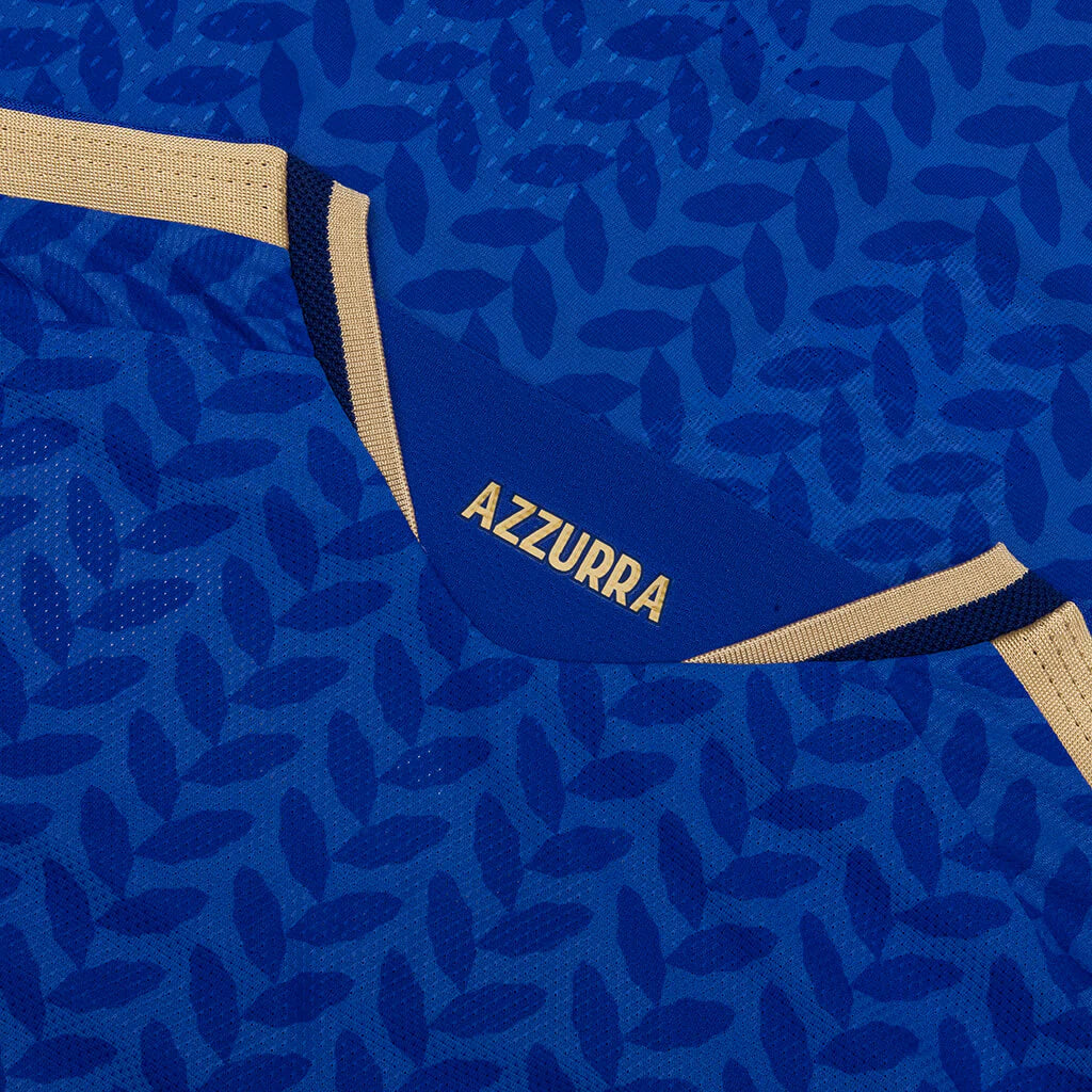Italy 26 Home Authentic Jersey Blue