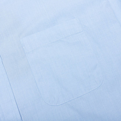 Double Regular Collar Shirt Sax Blue