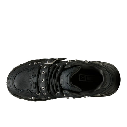 Pulsar Wedge Black Claw Lace Up Sneakers