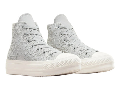 Tenis Converse Chuck Taylor All Star Lift Platform Gris para Mujer