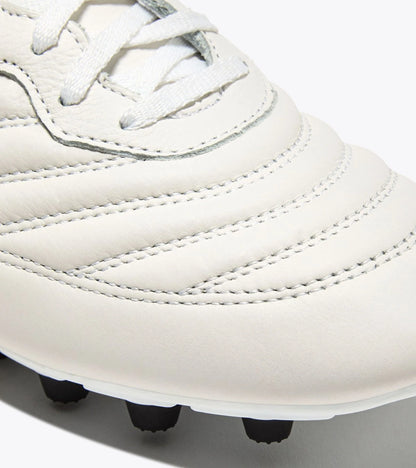 Diadora Brasil LT MDPU Firm Ground Soccer Cleats White Gold