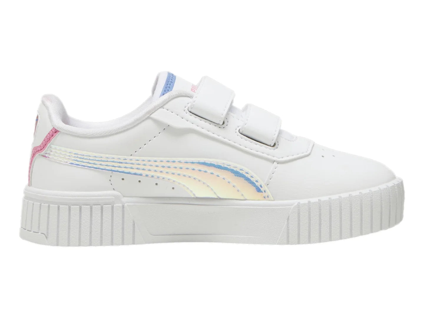Tenis PUMA Carina 20 Deep Dive Blanco Azul y Rosa para Niña