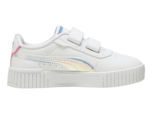 Tenis PUMA Carina 20 Deep Dive Blanco Azul y Rosa para Niña