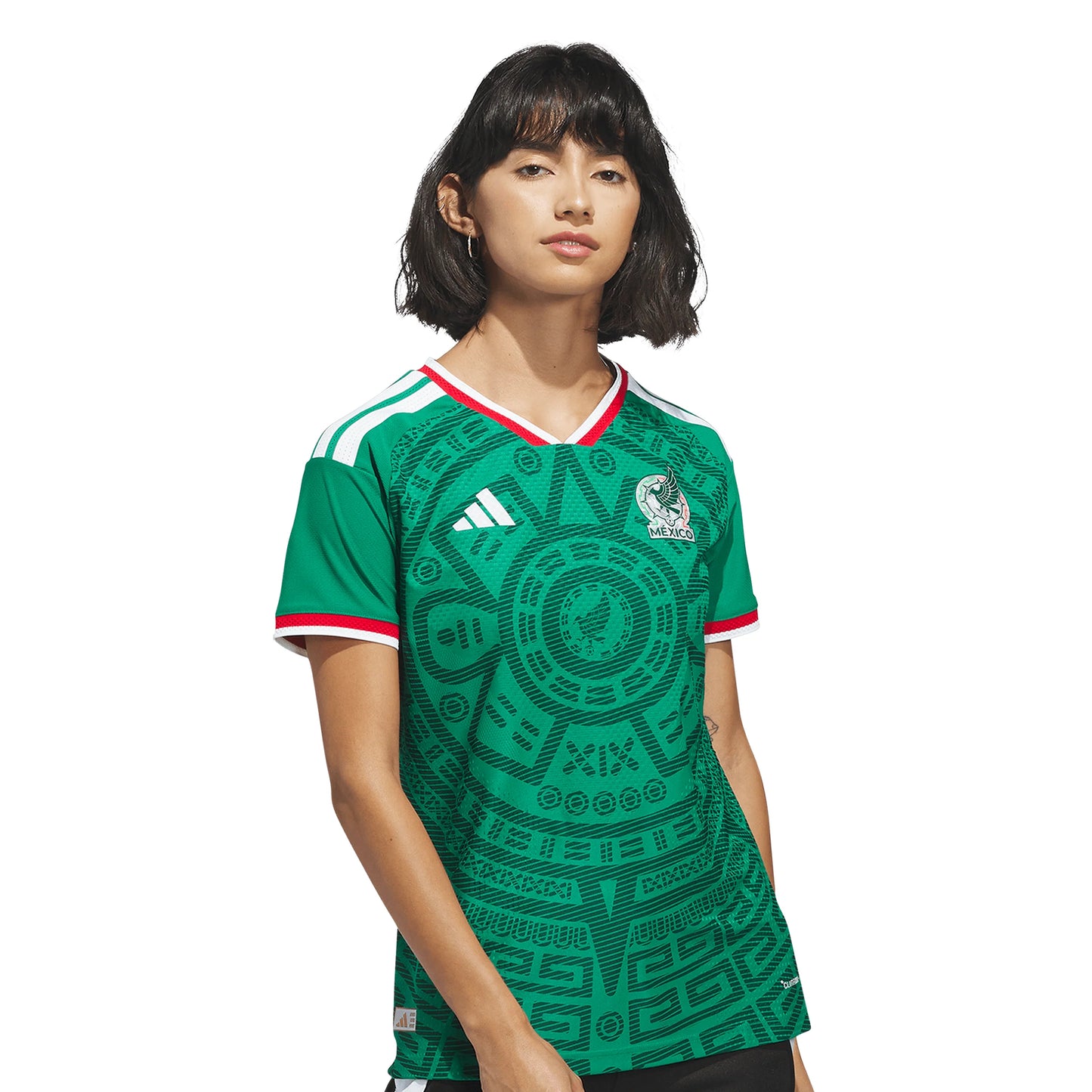 adidas Mexico Home Authentic Womens Soccer Jersey Green