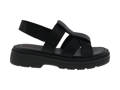 Sandalias Tropicana Negras de Plataforma para Niña