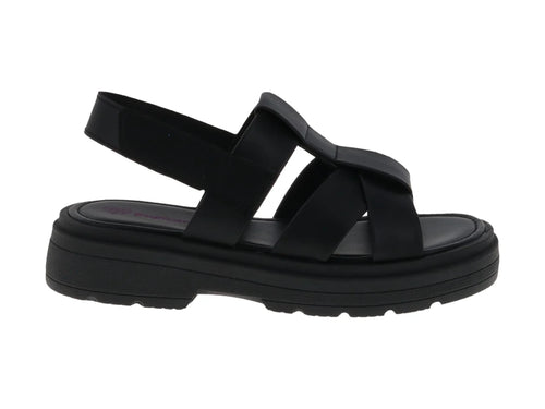 Sandalias Tropicana Negras de Plataforma para Niña