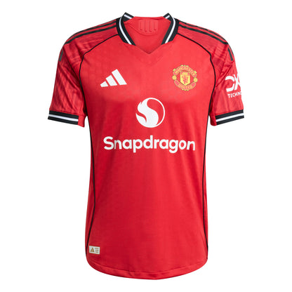 adidas Manchester United Home Authentic Mens Soccer Jersey 25 26 Red