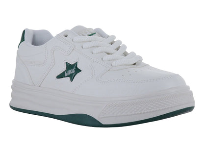 Tenis Clasben Sidney Blanco Verde para Mujer