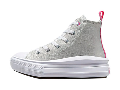 Tenis Converse Chuck Taylor All Star Move Hi Gris para Niña