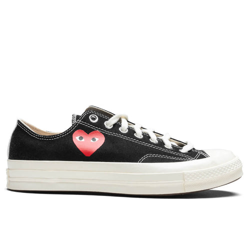 Converse x Comme Des Garcons PLAY All Star Chuck 70 Ox Small Red Heart Black
