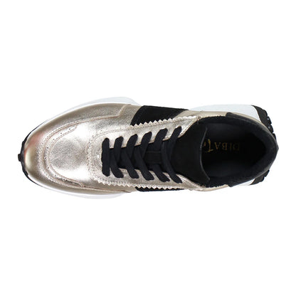 Know It All Metallic Lace Up Sneakers