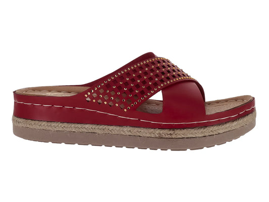 Sandalias FLEXMAS Rojo Malinche para Mujer