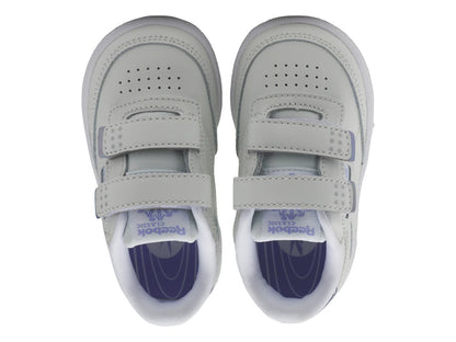 Tenis Reebok Club C 2V 20 Gris y Morado para Niño