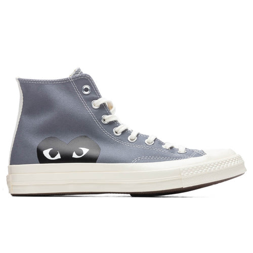 Converse x Comme Des Garcons PLAY All Star Chuck 70 Hi Grey