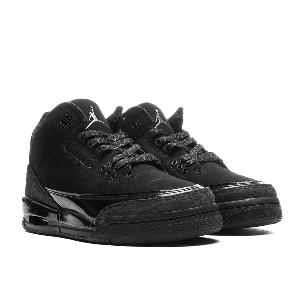 Air Jordan 3 Retro Black Cat GS Black Dark Charcoal White