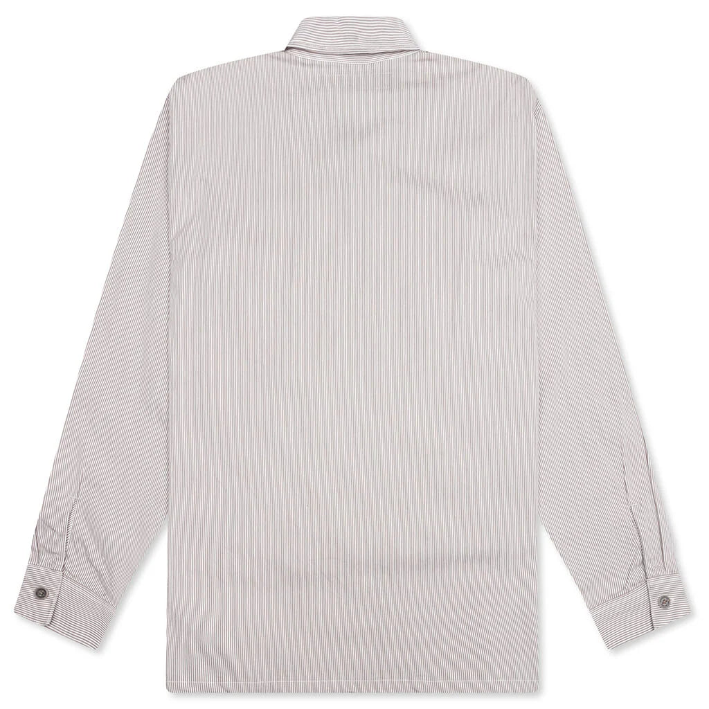 Classic Work L S Pullover Shirt Beige