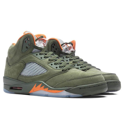 Air Jordan 5 Retro Olive Army Olive Solar Orange
