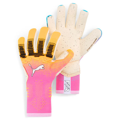 PUMA Future Ultimate NC Goalkeeper Soccer Gloves Blue Pink White