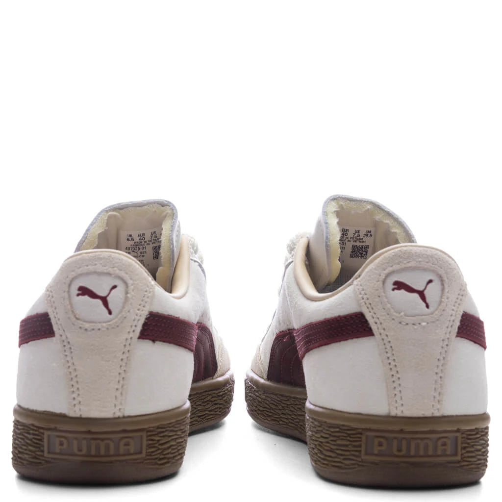 PUMA x Nahmias Suede Vintage Warm White Archive Gold For All Time Red