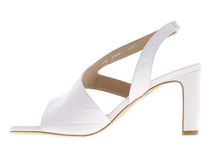 Sandalias Ascencio Blanco Textura Croco para Mujer