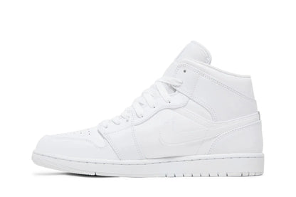 Jordan 1 Mid Triple White