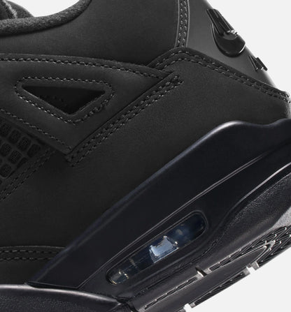 Air Jordan 4 Retro Black Cat Grade School Lifestyle Shoe Black Black Light Graphite Limit One Per Customer