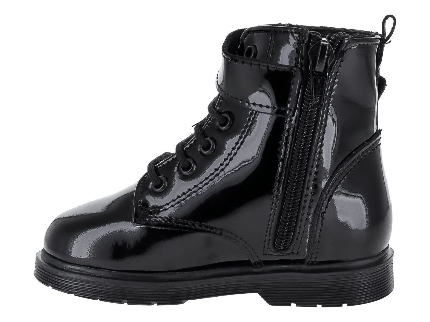 Botas Coloso de Charol Negro para Niña