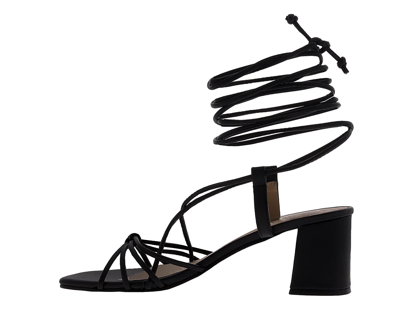 Sandalias Sary Tacón Negro Lace Up para Mujer