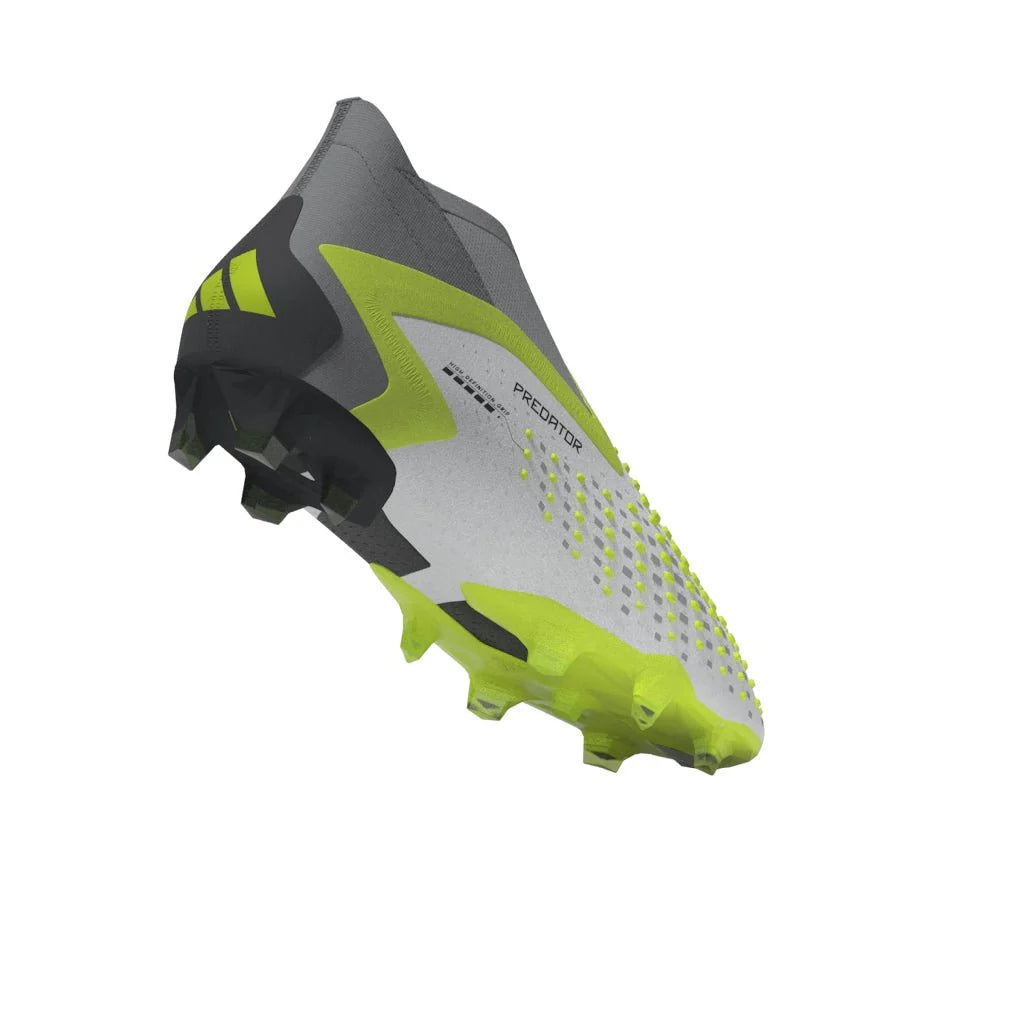 adidas Predator Accuracy FG Firm Ground Cleats White Black Lucid Lemon