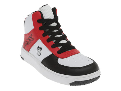 Tenis K Swiss Salt Mid Blanco Rojo y Negro para Niño