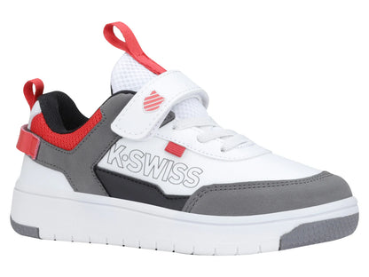 Tenis K Swiss Toki CH Blanco y Gris para Niño