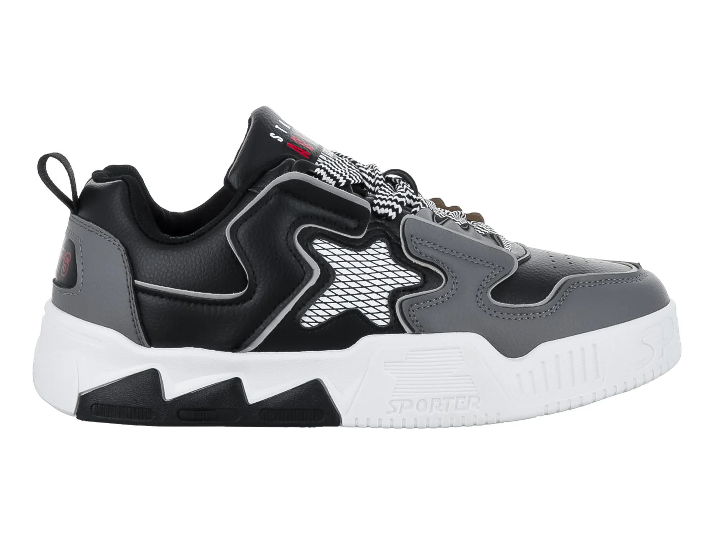 Tenis ZAEM Negro y Gris para Hombre