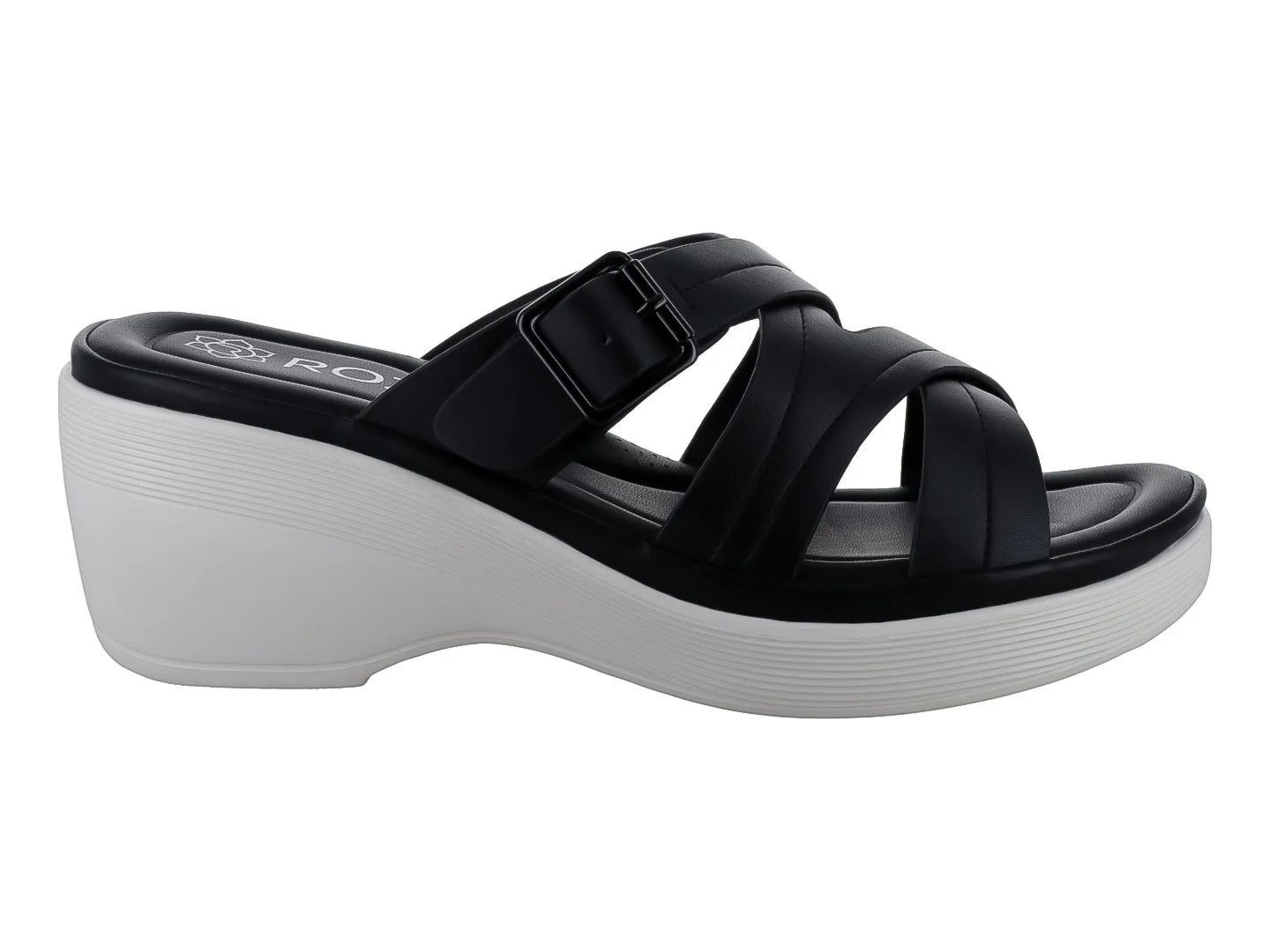 Sandalias Plataforma Roze Negro para Mujer