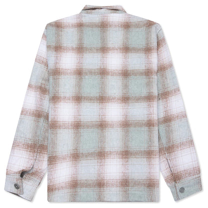 Wordmark Zip Shirt Sage