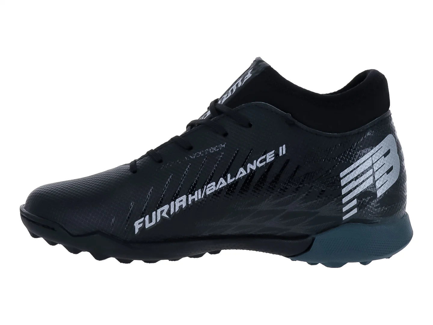 Tenis de Fútbol Furia Negro y Gris Oxford para Niño