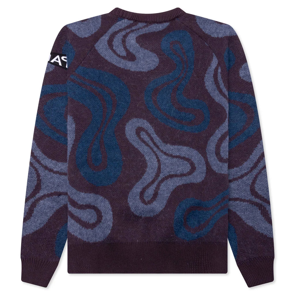 Stupid Lava Lamp Knitted Pullover Dark Mahogany