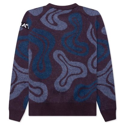 Stupid Lava Lamp Knitted Pullover Dark Mahogany