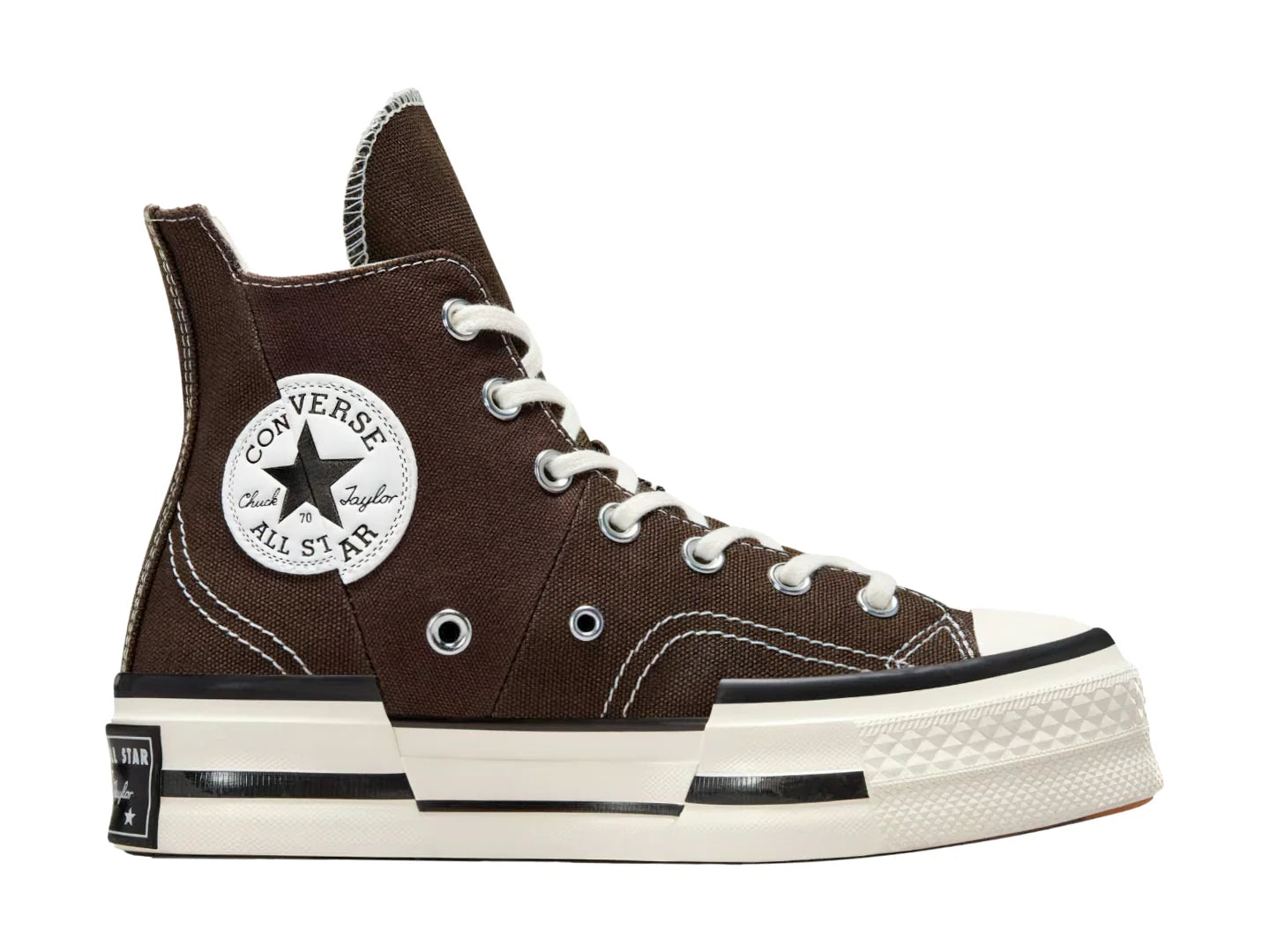 Tenis Converse Chuck 70 Plus HI Café y Negro para Mujer