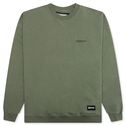 Classic Sweat Shirt L S Olive Drab