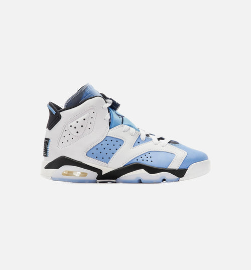 Air Jordan 6 Retro UNC Grade School Lifestyle Shoe White Blue Limit One Per Customer