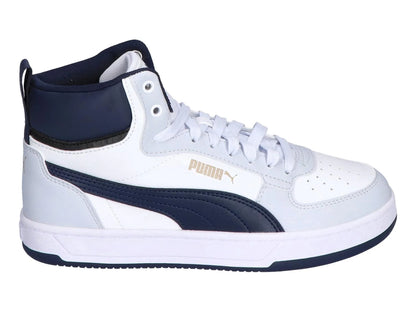 Tenis PUMA Caven 20 Mid Blanco y Negro para Niño