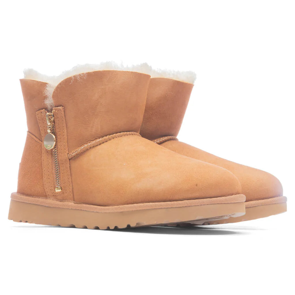 Womens Bailey Zip Mini Chestnut