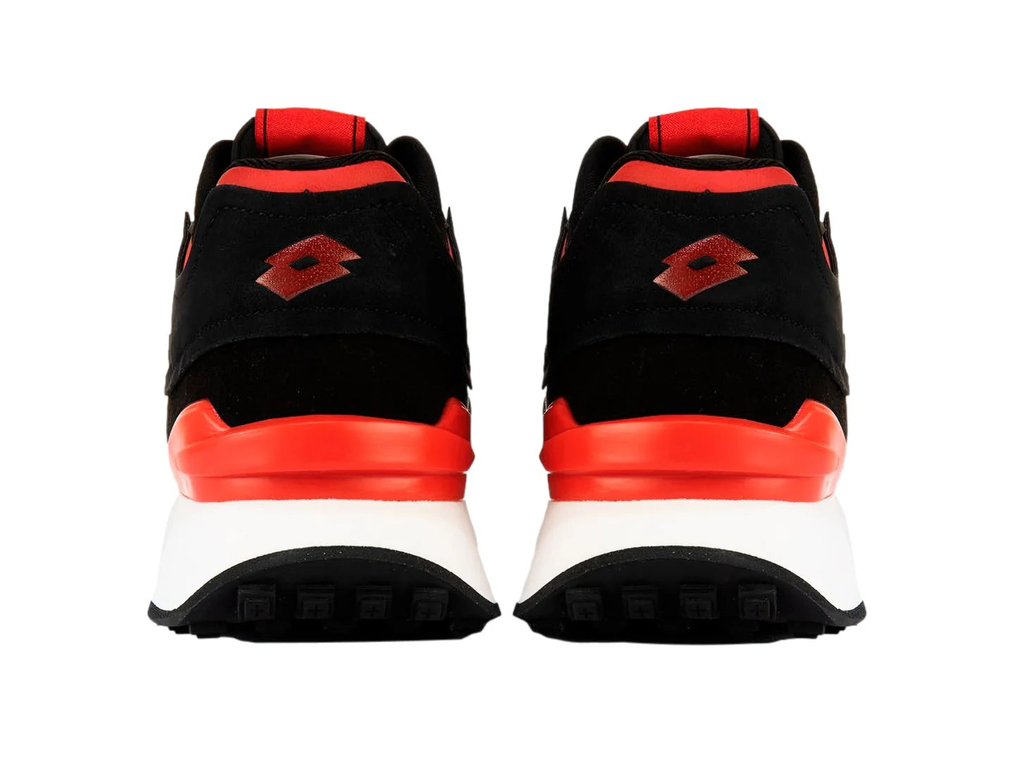 Tenis Lotto Sorrento Negro con Rojo para Hombre