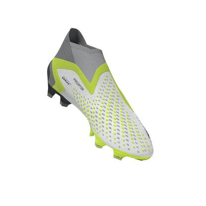 adidas Predator Accuracy FG Firm Ground Cleats White Black Lucid Lemon
