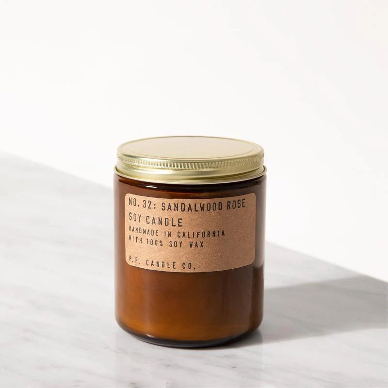 7.2 OZ STANDARD SOY CANDLE - SANDALWOOD ROSE