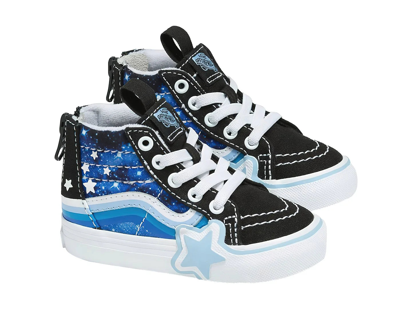 Tenis Vans Sk8 Hi Zip Negro con Azul Unisex