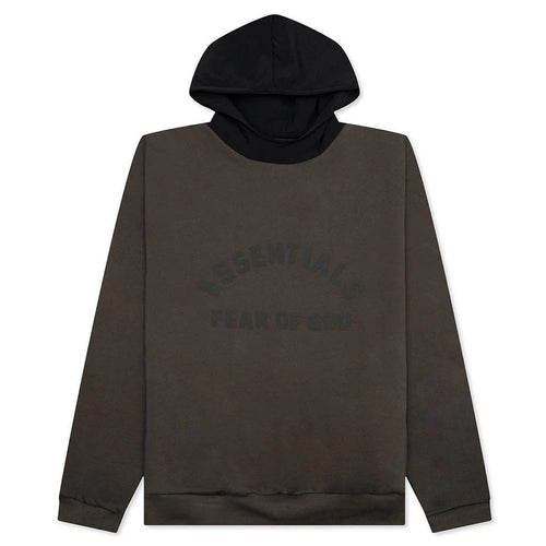 Nylon Fleece Hoodie Ink Jet Black