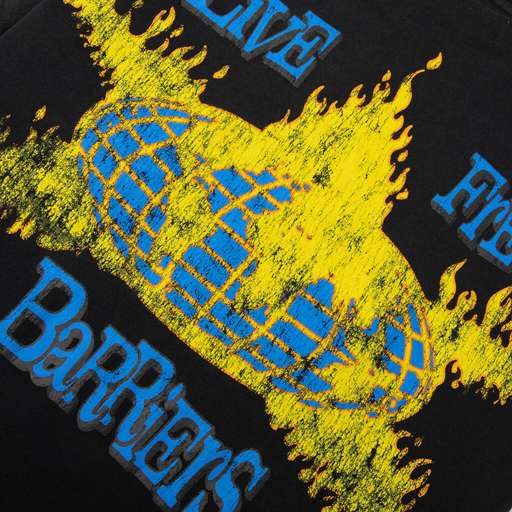 World In Flames S S Tee Black